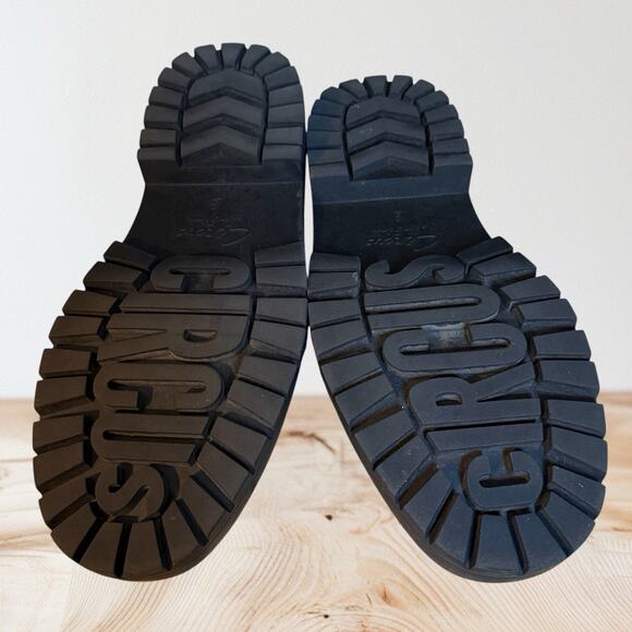 Circus by Sam Edelman Sz 6 Evangeline Black Lug Sole Slip On Mules Loafer Trendy - Picture 8 of 9